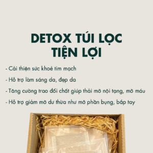 Trà Detox Kamamila hỗ trợ tiêu mỡ, thanh lọc cơ thể, detox giảm cân và giảm mỡ bụng-100% thảo dược tự nhiên Hộp 15 túi