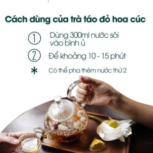 Trà hoa cúc Kamamila, trà dưỡng nhan giúp thanh nhiệt, sáng da, sáng mắt, ngủ ngon – Hộp 20 gói dừng từ 15-20 ngày