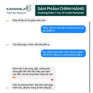 Trà hoa cúc Kamamila, trà dưỡng nhan giúp thanh nhiệt, sáng da, sáng mắt, ngủ ngon – Hộp 20 gói dừng từ 15-20 ngày