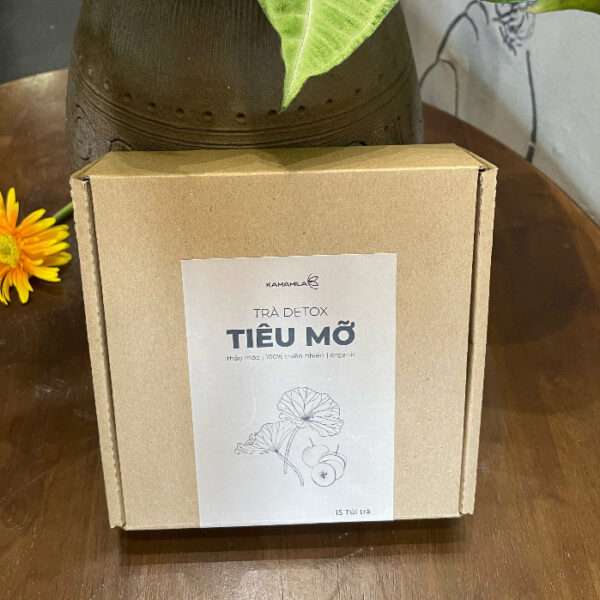 Trà Detox Kamamila hỗ trợ tiêu mỡ, thanh lọc cơ thể, detox giảm cân và giảm mỡ bụng-100% thảo dược tự nhiên Hộp 15 túi