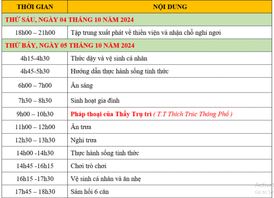 KHÓA TU “TÌM LẠI CHÍNH MÌNH” CHO THẾ HỆ TRẺ