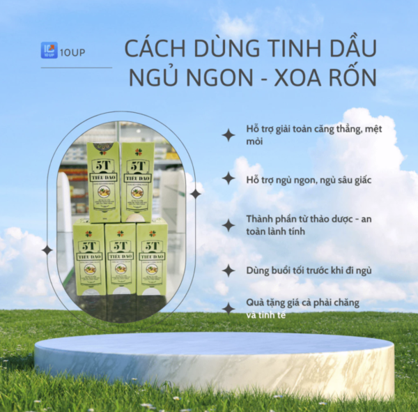 Tinh Dầu Xoa Rốn Tiêu Dao – Giúp Ngủ Ngon