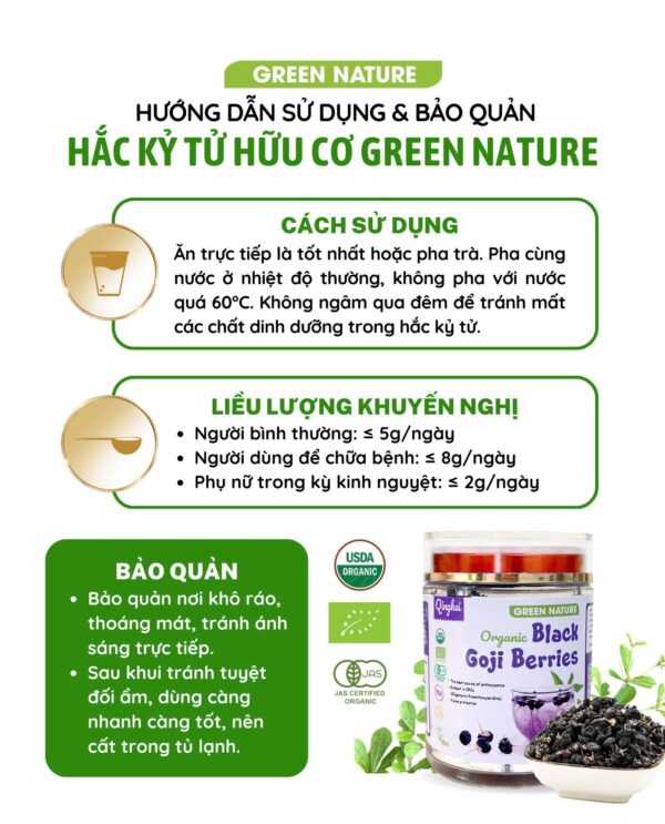 Hắc Kỳ Tử Hữu Cơ – Hộp 50 gram