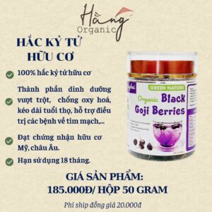 Hắc Kỳ Tử Hữu Cơ – Hộp 50 gram