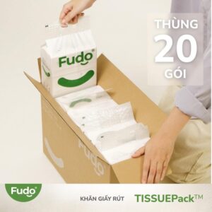 Khăn giấy khô FUDO – làm từ 100% sợi tre