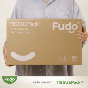 Khăn giấy khô FUDO – làm từ 100% sợi tre