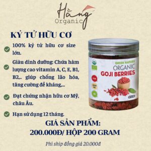 Kỳ Tử Hữu Cơ – Hộp 200 gram