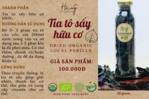 Tía tô sấy hữu cơ